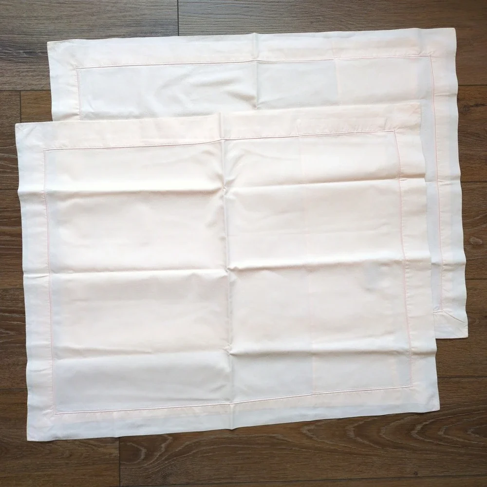 Peter Reed Pink Standard Pillowcase or Sham‎ Set (2) 1 Satin Cord Cotton